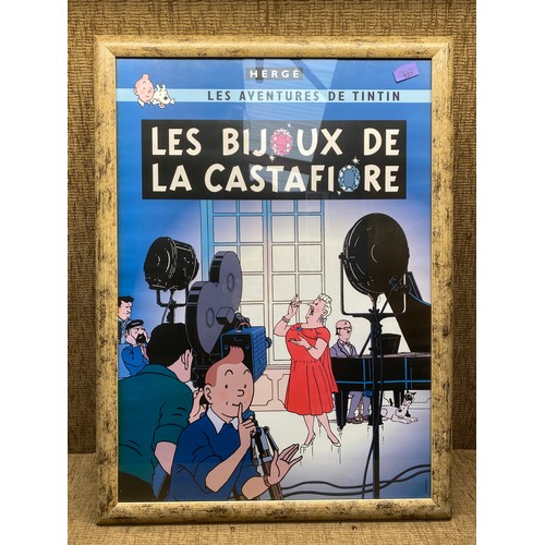 527 - French framed advertising picture 77cm x 57cm.