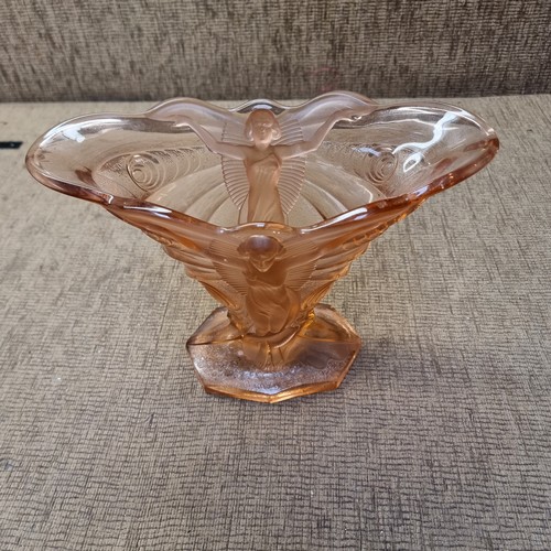 677 - Walther and Soehne Schetterling (butterfly) Art Deco vase 23cm tall.