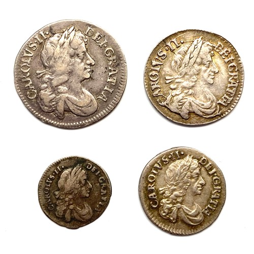 895 - Maundy coins set, Charles II 1697. (UN)