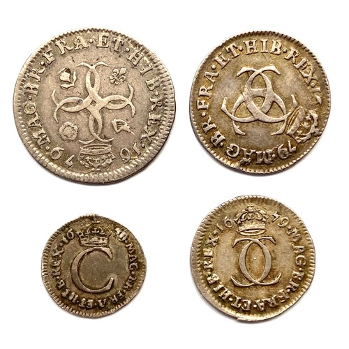 895 - Maundy coins set, Charles II 1697. (UN)