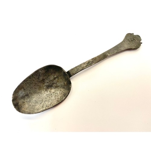 924 - Rare William and Mary Pewter Trefid spoon Circa 1690.