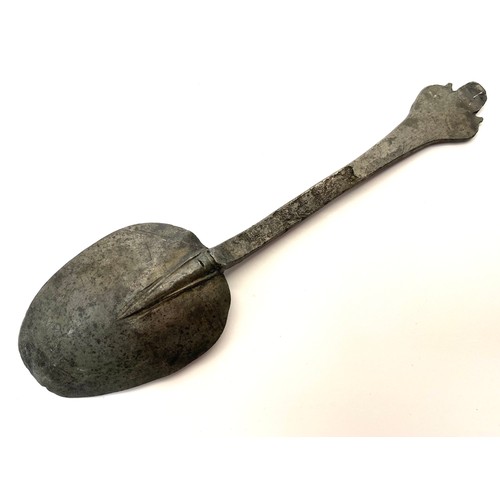 924 - Rare William and Mary Pewter Trefid spoon Circa 1690.