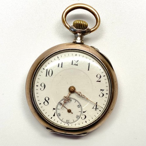 940 - German Robert freres silver ladies pocket watch with a swiss movement circa 1900.