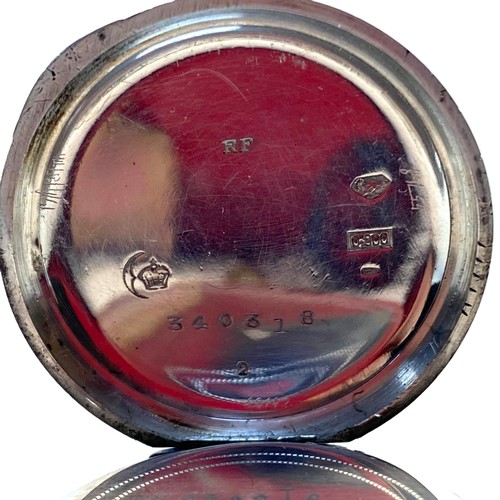 940 - German Robert freres silver ladies pocket watch with a swiss movement circa 1900.