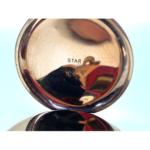 949 - Walthham Star 9ct rolled Gold Plated Pocket watch. (working)