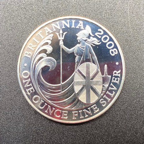 950 - Britannia 2008 one ounce fine silver coin.