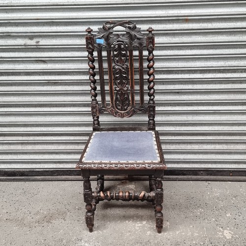 1045 - Early 20th century carved bedroom chair.