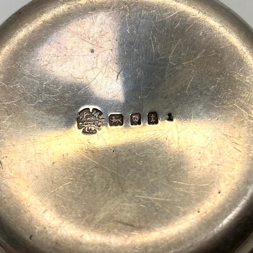 846 - English sterling silver Christian (Pyx) host box IHC engraved on the lid being the first letters (io... 