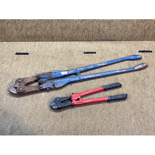 22 - Two sets of heavy duty bolt cutters.