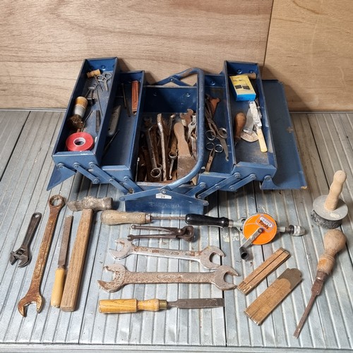 24 - Cantilever tool box full of tools.