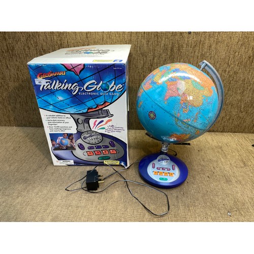 45 - Geosafari Talking globe boxed.