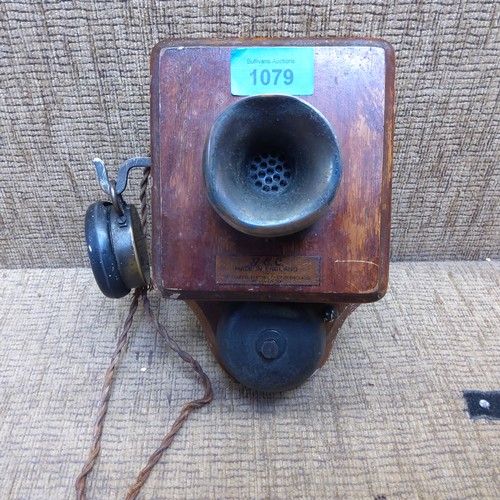 1079 - 1920s railway signal box telephone.