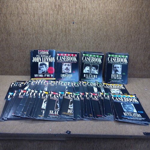 111 - Large quantity of Murder casebook  murder magazines.