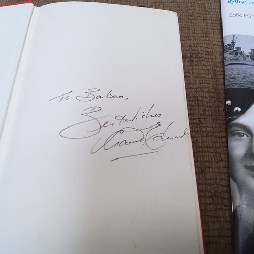 1083 - Book signed by Gareth Edwards (Welsh Rugby) and a programme signed by Kathrine Jenkins.