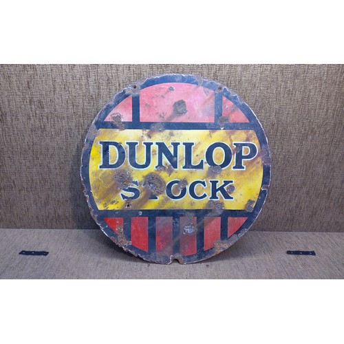 1092 - old Dunlop double sided enamel sign
61cm x 61cm