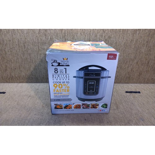 152 - Pressure king pro 8 in 1 Digital pressure cooker (retail boxed.