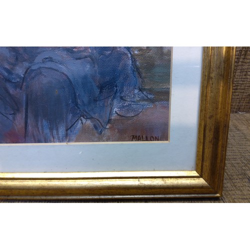 1111 - Framed oil painting 