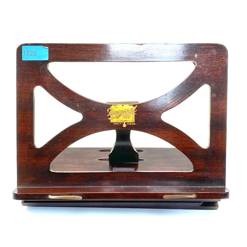 1220 - Hardwood folding Deymel book rest c1900.