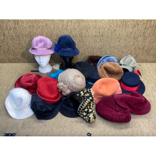 291 - Large collection of Ladies hats.