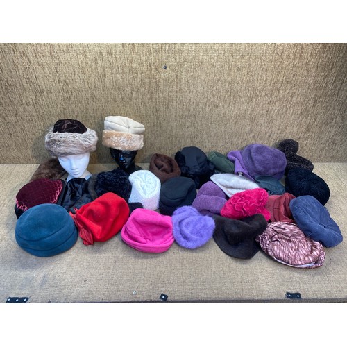 292 - Large collection of ladies hats.