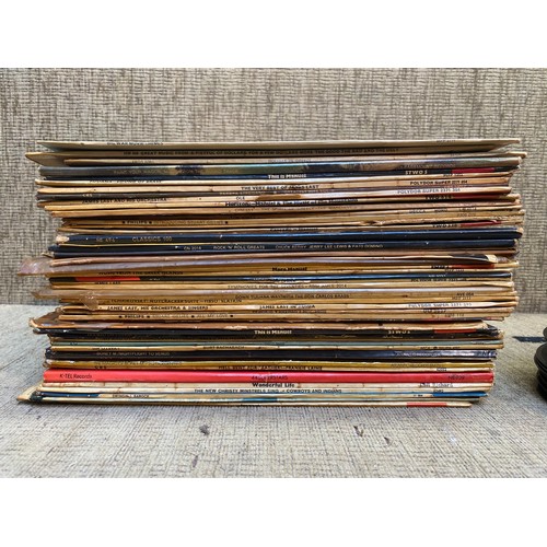 332 - Collection of easy listening LP records and 45's.