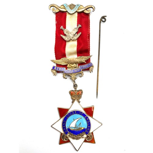 899a - Royal order of the buffalos Sterling silver Jewel. Aero Lodge 9147.