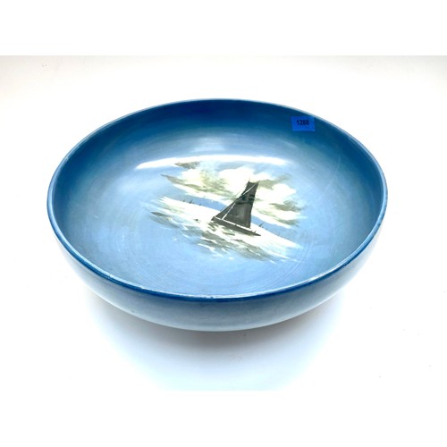 1288 - Royal doulton hand painted bowl made for Howell & Co Cardiff 35cm diameter.