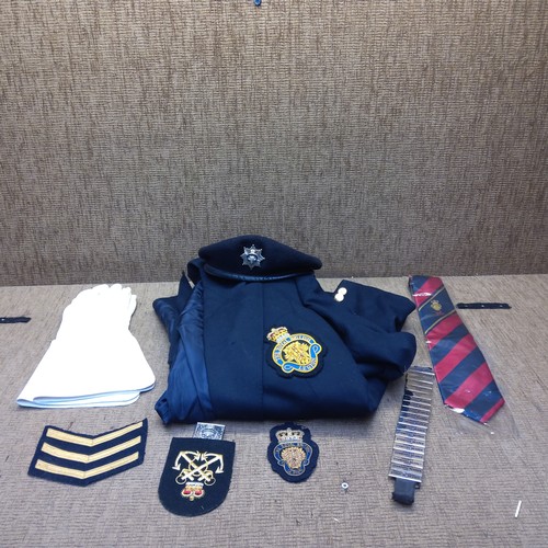 8 - Royal British Legion blazer, beret with cap badge and other standard bearer items.