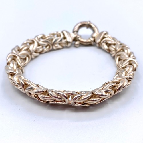 1241 - Sterling silver bracelet 28.9 grams.