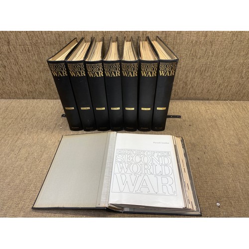 49 - Volume 1-8 of the ‘ History of Second World War ‘ by Purnell London.