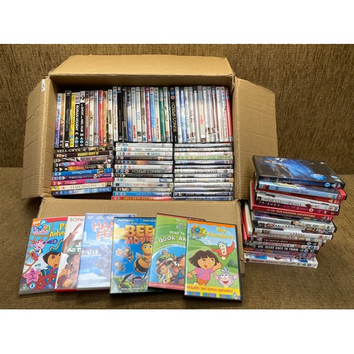50 - Large box of DVDs.