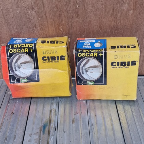 440 - Boxed pair of vintage Cibie car lights.