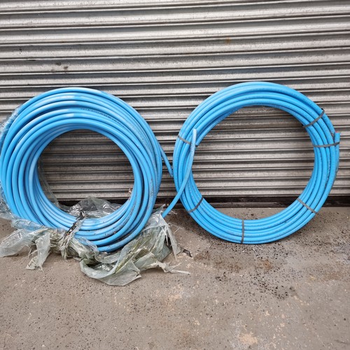 438 - Large quantity of blue water piping.