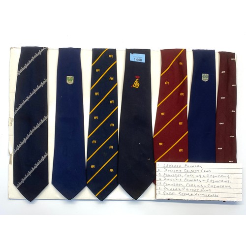 1448 - 7 Commemorative old ties including Landore foundry, Dowlais foundry engineers , Guest Keen + Nettlef... 