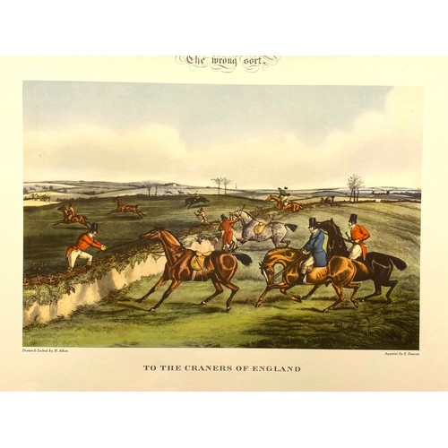 497 - Vintage book of British sporting prints.