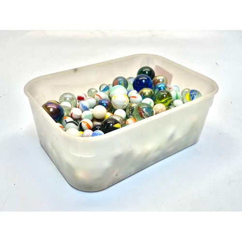 665 - Large collection of vintage marbles.