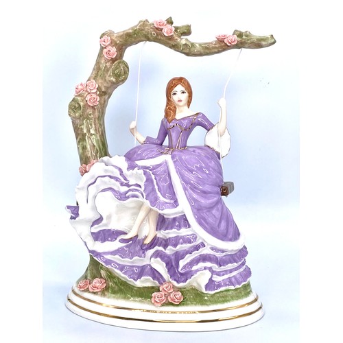 1056 - Brompton and Copper fine china figurine 'Rose Garden'. Hand made and hand decorated 1212 Lmtd editio... 
