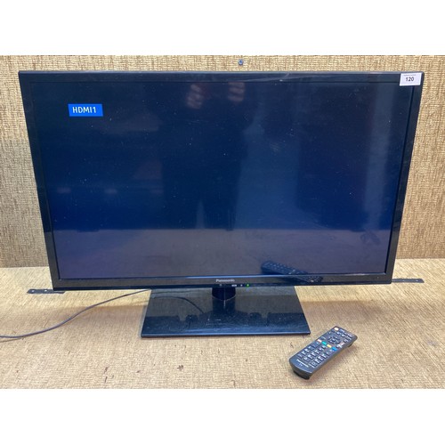 120 - Panasonic 32 inch tv with remote control.