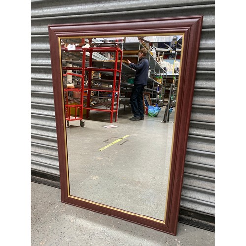 181 - Large Bevel edged mirror 99cm x 67cm.