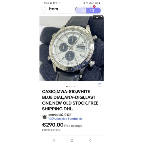 1113 - Casino vintage MWA-810 watch.