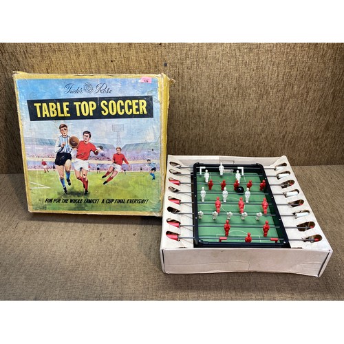729 - Vintage Tudor Rose table top football game.