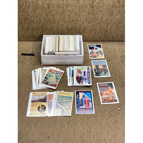 537 - Large collection of modern Postcards on Railways and Travelling.