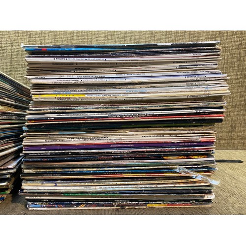 218 - Collection of vinyl LP records including T'Pau, Black Lace and Elvis Presley.