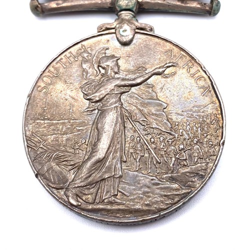 1280 - Queens South Africa Medal awarded to 6077 Pte J Budworth Northampton Regiment. Two clasps Cape Colon... 