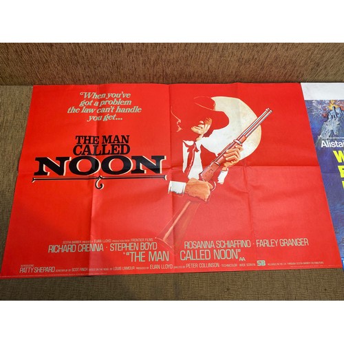 1133 - 2 original vintage movie posters including 'The man called noon' (68 x 100 cm) and 'Alister MacLean'... 