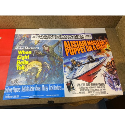 1133 - 2 original vintage movie posters including 'The man called noon' (68 x 100 cm) and 'Alister MacLean'... 