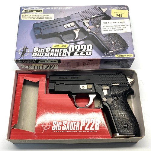 848 - Sig Sauer P228 6MM BB gun , boxed.