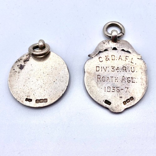 868 - Two Silver fobs both hallmarked.