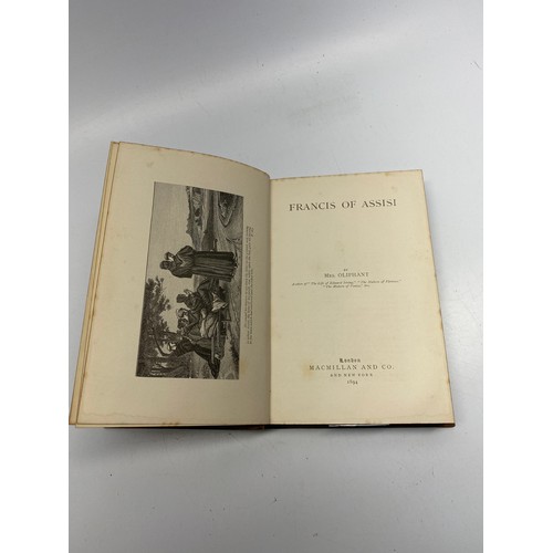 670 - Hardback book Francis of Assisi dated 1894.