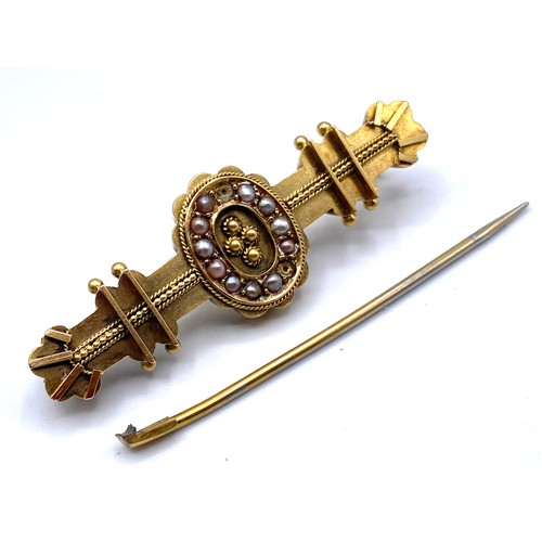 869 - Victorian Mourning brooch Tests as gold (MYOMU)
4.1 grams